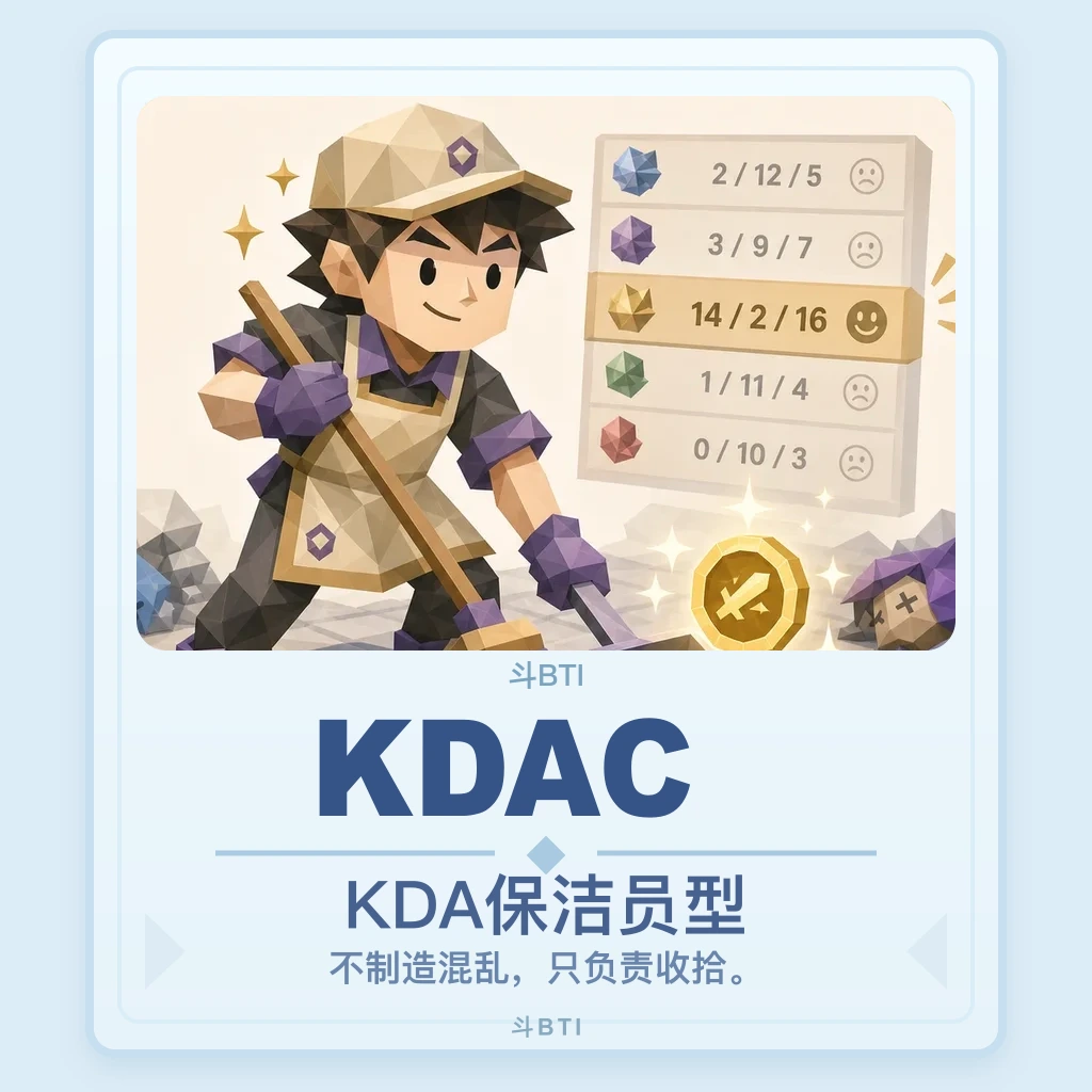 KDA保洁员型 你的结果