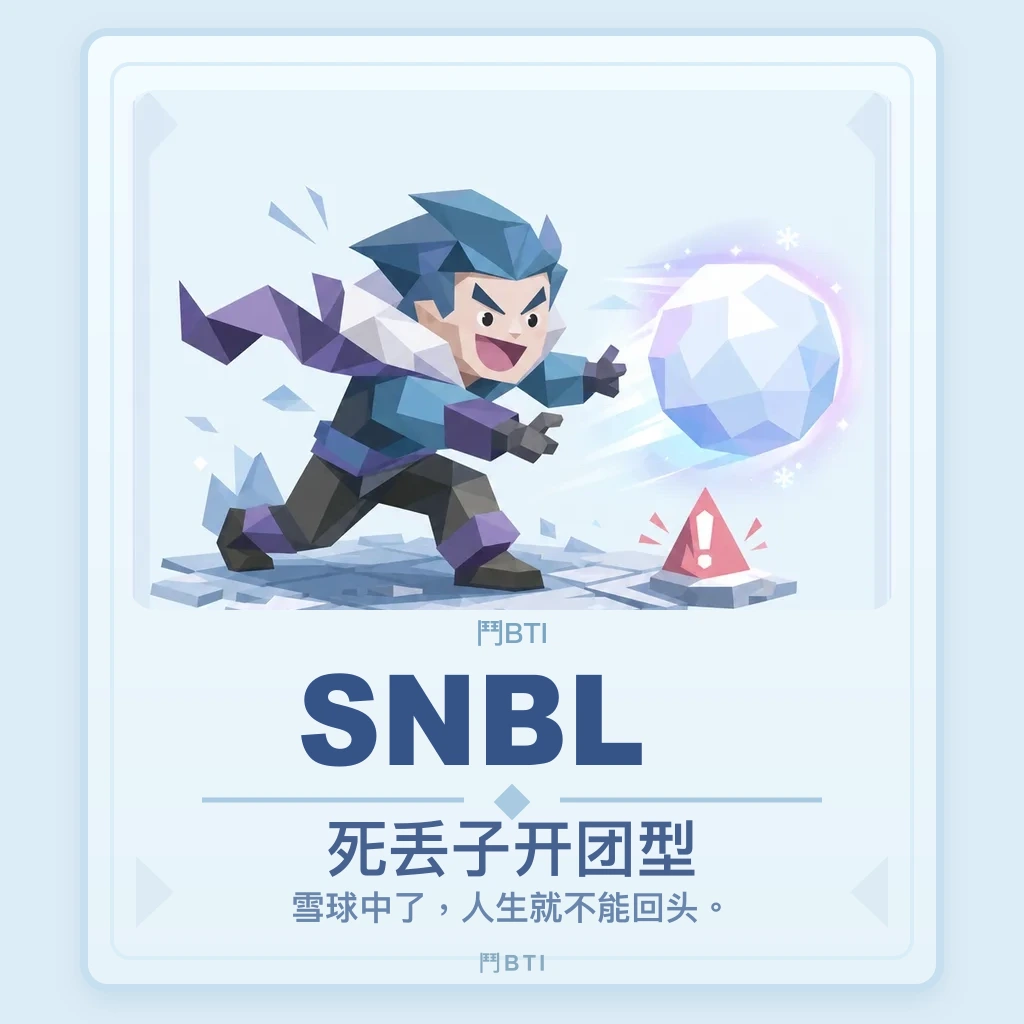 死丢子开团型 你的結果